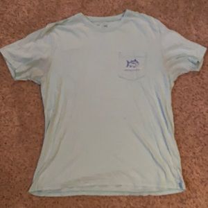 Large Light blue/ green southern tide t shirt